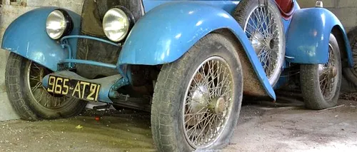 Un Bugatti vechi de 90 de ani a fost descoperit într-un hambar din Franța. Câți bani vrea să obțină norocosul proprietar din vânzarea automobilului