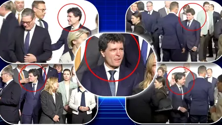 Nicușor Dan, pierdut în spațiu la Summitul „Coaliției Voinței” de la Paris. Președintele României dă din mâini, se comportă bizar și se împiedică de liderii UE la fotografia de familie