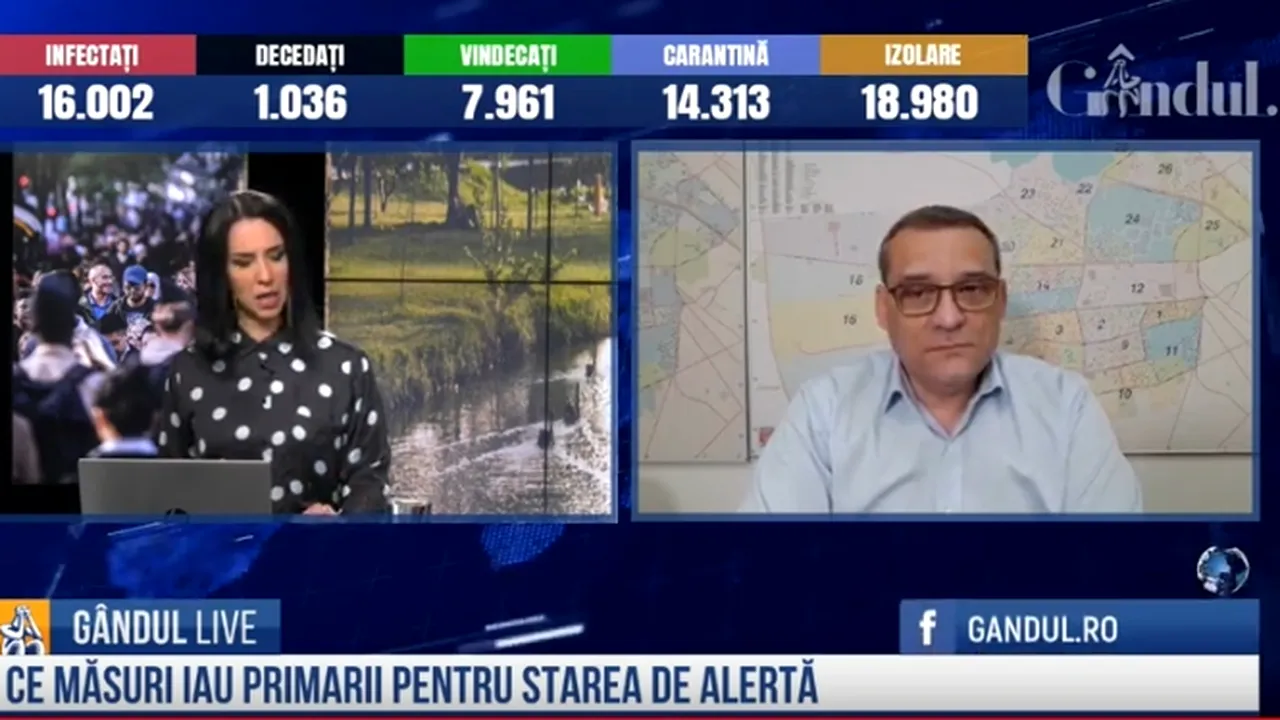 GÂNDUL LIVE. Gabriel Mutu, primarul Sectorului 6: „Parcurile și piețele vor fi redeschise, dar oamenii trebuie să poarte măști de protecție!”