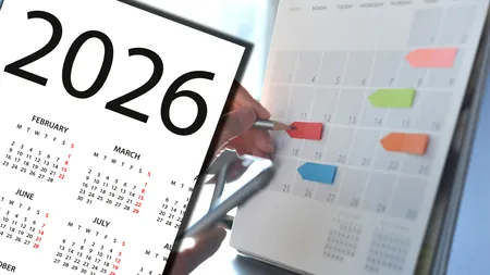 Calendarul zilelor libere în ianuarie 2026. Anul începe cu o minivacanță de 4 zile pentru români