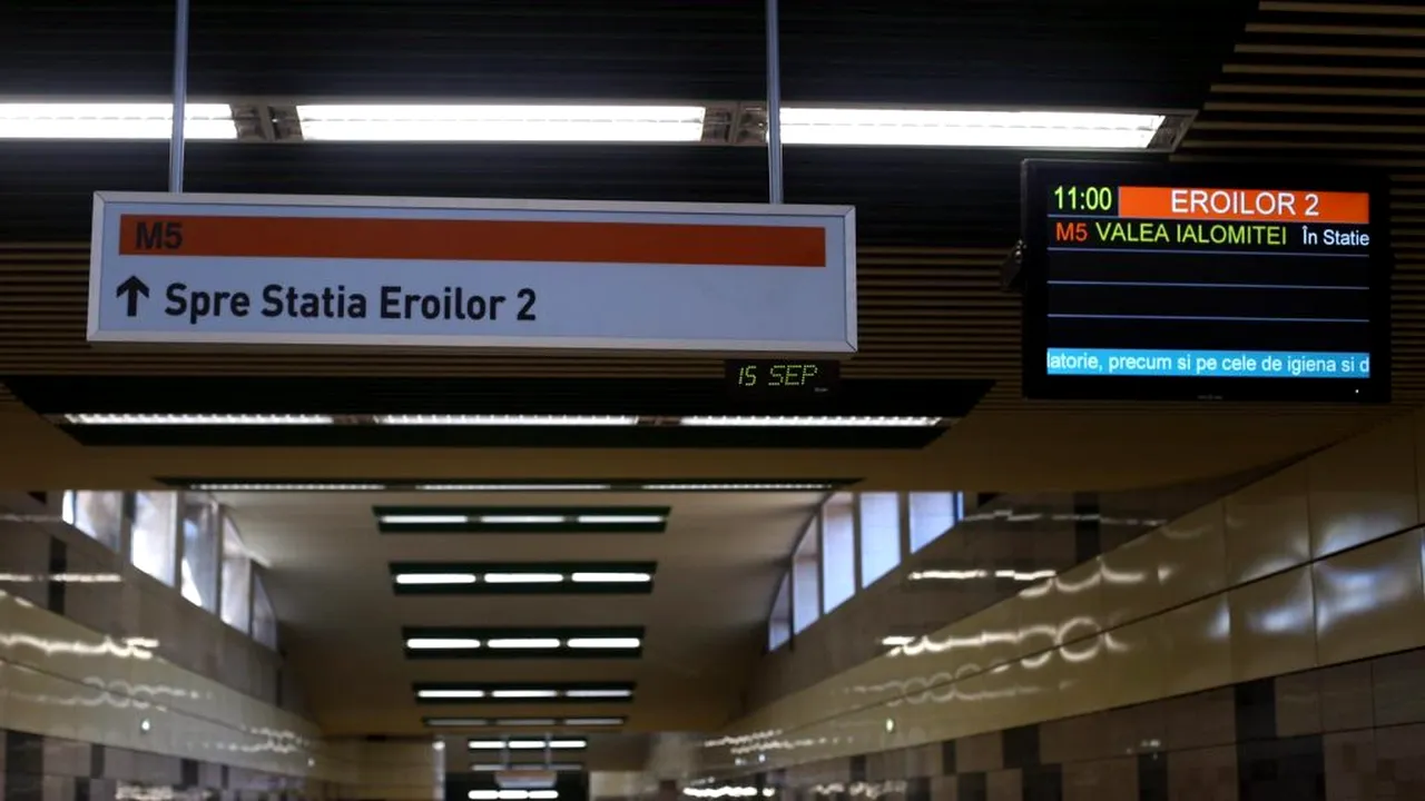 Ministrul Transporturilor anunță cât timp vor aștepta călătorii în stațiile de pe M5: Am alocat 10 trenuri din cele 82 de trenuri câte avem noi în cadrul Metrorex