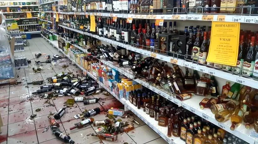 PANDEMIE. Un supermarket din Rusia a fost devastat de un angajat înștiințat că va fi concediat în plină carantină
