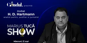 Marius Tucă Show începe miercuri, 17 mai, de la ora 20.00, live pe gândul.ro. Invitat: H. D. Hartmann