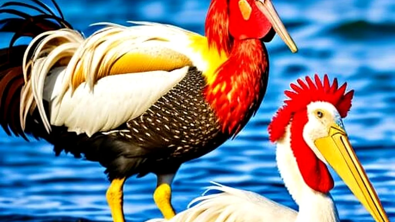 „O nouă specie în Delta Dunării: A apărut «PELICOCUL», o încrucişare între pelicanul creţ şi cocoşul galic”. Top 3 cele mai tari farse de 1 aprilie