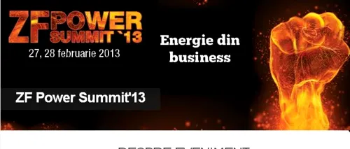 Cei mai importanți jucători din piața de energie la ZF Power Summit ''13