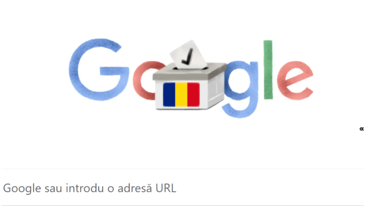 Google dedică un DOODLE special alegerilor prezidențiale din 18 mai, din România