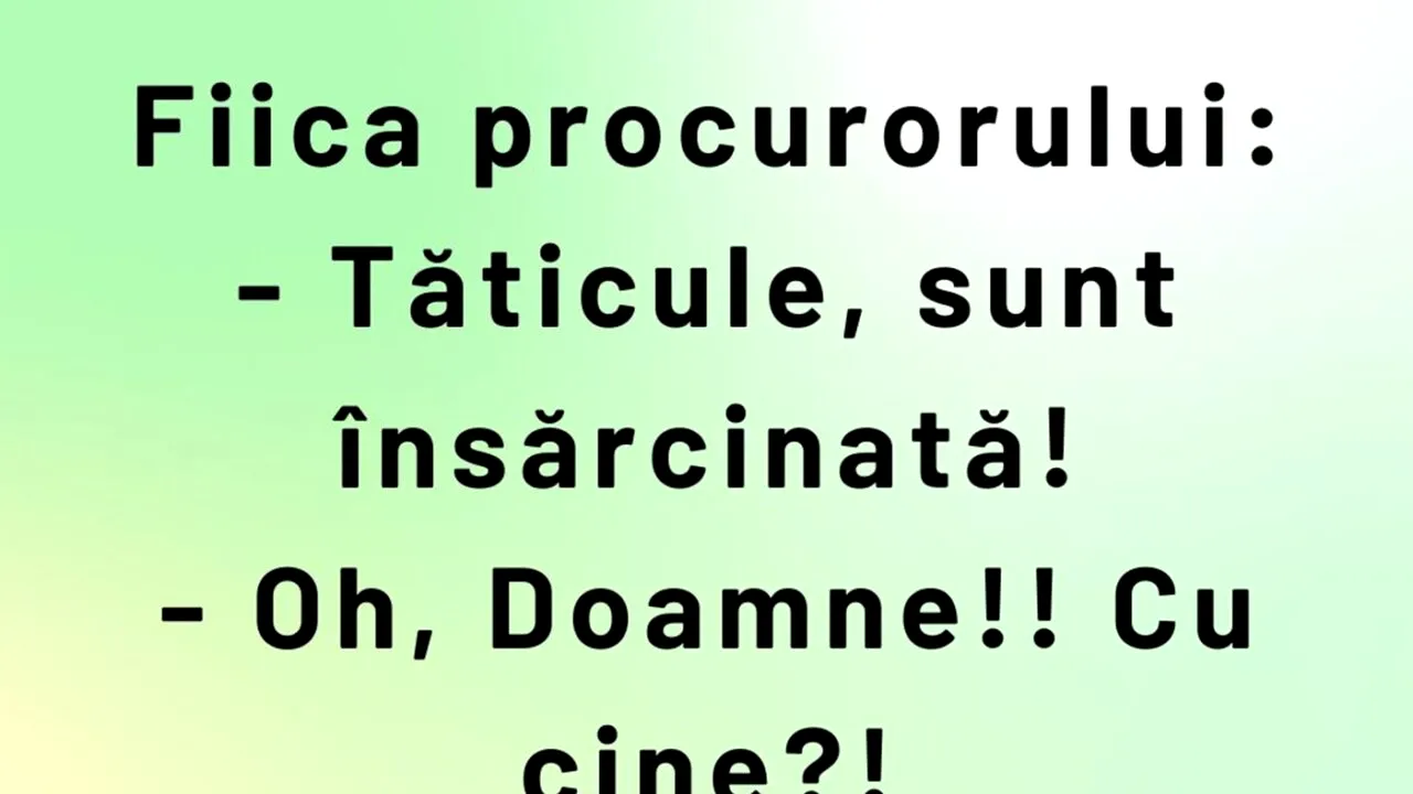 BANCUL ZILEI | Fiica procurorului: 