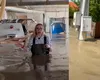 Momentul în care o jurnalistă de la România TV se PRĂBUȘEȘTE într-un canal dintr-o localitate inundată, chiar în timpul transmisiunii
