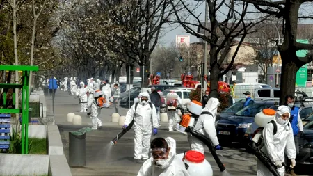 COVID 19. Dezinfecție ca-n China în Sectorul 4. Cum arată echipajele de combatere a infecțiilor cu coronavirus