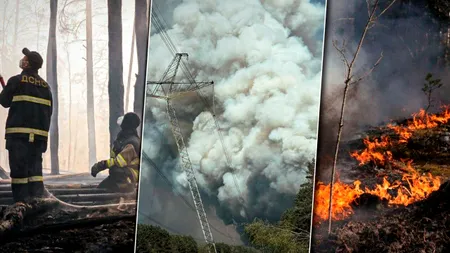 Incendiu de proporții lângă centrala Cernobîl. Focul se extinde rapid, iar operațiunile de stingere sunt îngreunate de minele lăsate de ruși
