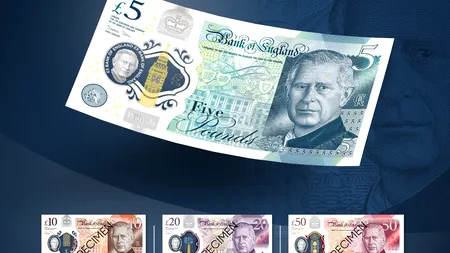 Cum arată noile bancnote care prezintă imaginea regelui Charles al III-lea