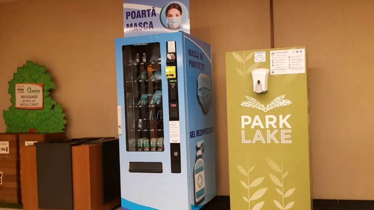 VENDING. Locații din București unde pot fi găsite măști de protecție, geluri dezinfectante și șervețele antibacteriene