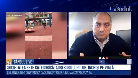 GÂNDUL LIVE. Gelu Duminică, despre cazul băiatului bătut de unchiul său: „Această zonă este extrem de prezentă în societatea românească!”