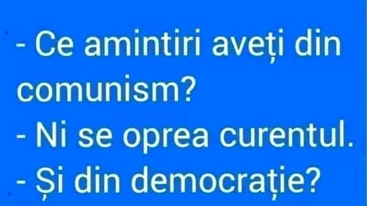 Bancul de miercuri | Comunism VS democrație