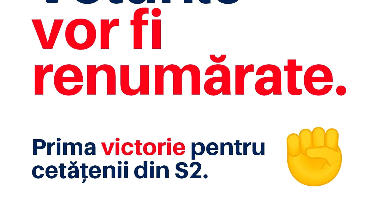 BEC a decis RENUMĂRAREA voturilor din secția nr. 352: În procesul verbal s-a comis o EROARE de transcriere