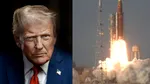 În scurt timp, Trump ține un discurs despre misiunea spațială spre Lună și situația din Orient