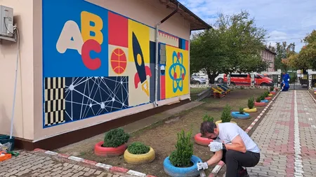 O școală dărăpănată din Sălcioara, județul Ialomița, transformată într-un spațiu educațional de excepție