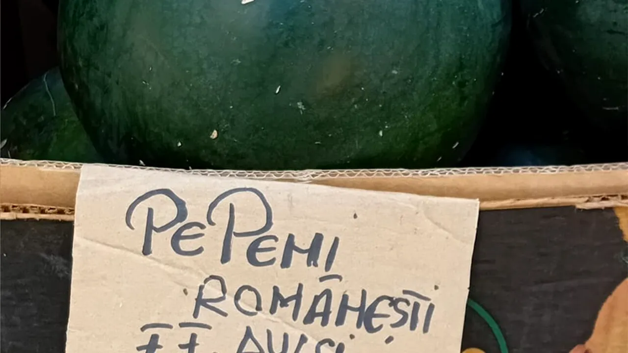 Au apărut pepenii roșii românești! Câți lei costă kilogramul în piață
