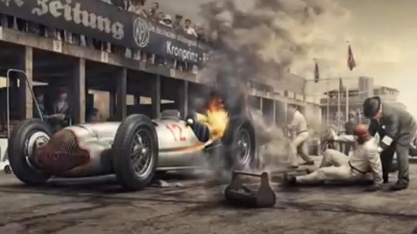 Cum arăta Formula 1 în anii '30. Mecedes-Benz reproduce imagini uimitoare cu faimosul Silver Arrow