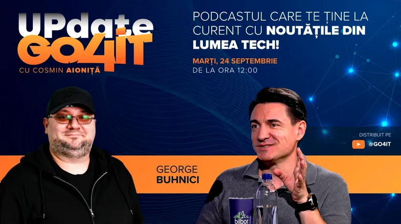 Nu ratați discuția cu George Buhnici despre inovațiile digitale la „Update Go4it” #4