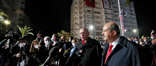Președintele Turciei, vizită în Ciprul de Nord. Erdogan propune o soluție cu două state în insulă