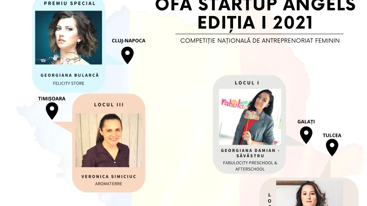 Competiția OFA START UP ANGELS și-a premiat câștigătoarele. Cine a câștigat marele premiu