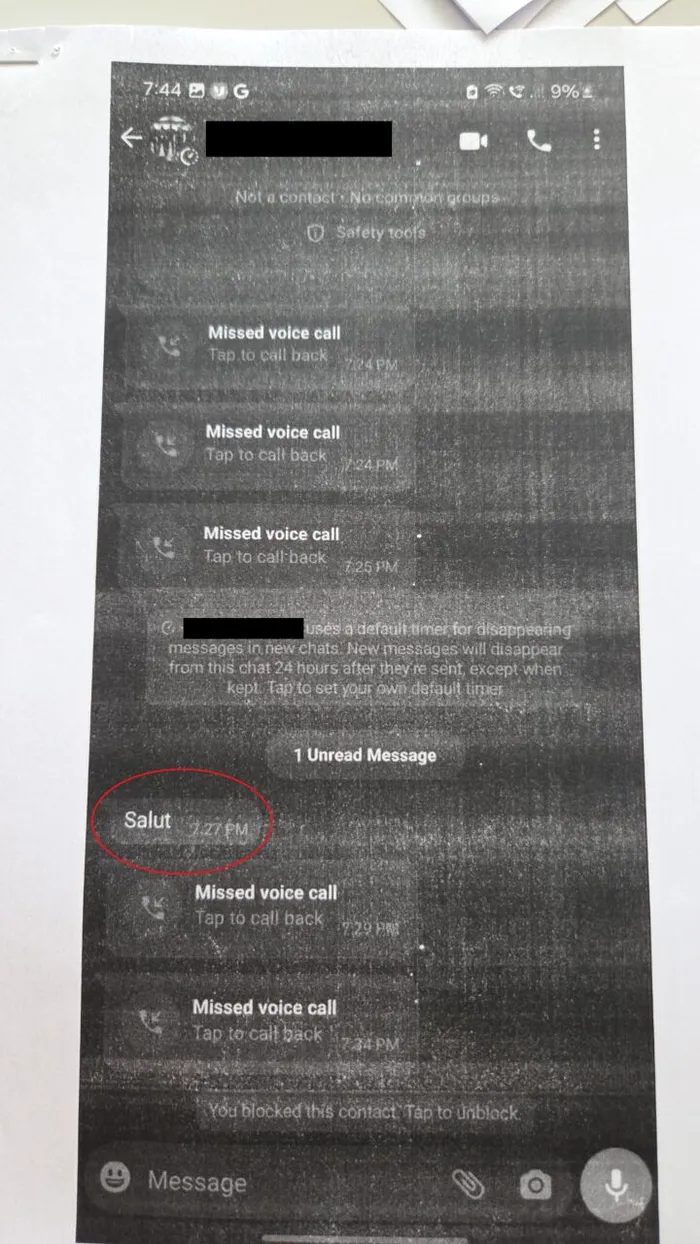 Ioana Cristodoru a fost contactată pe WhatsApp de Roger Bogdan