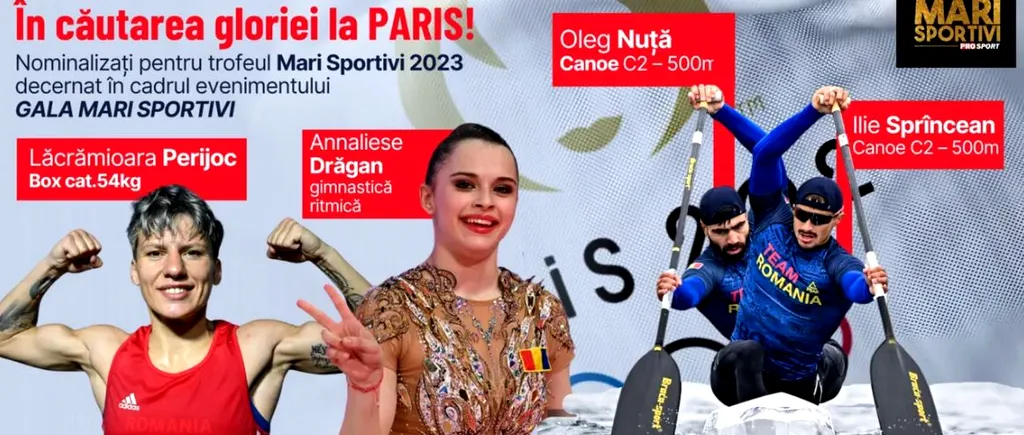 Gala Mari Sportivi ProSport 2023. Boxul, canoele și gimnastica ritmică fac echipă de aur pentru Jocurile Olimpice Paris 2024