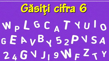 TEST IQ | Găsiți cifra 6 în această imagine! Atenție mare la detalii!