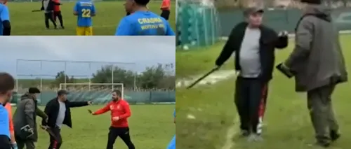 Scene incredibile în Satu Mare! Un arbitru a fost fugărit cu maceta pe teren, după un penalty dictat într-un meci din Liga a 4-a