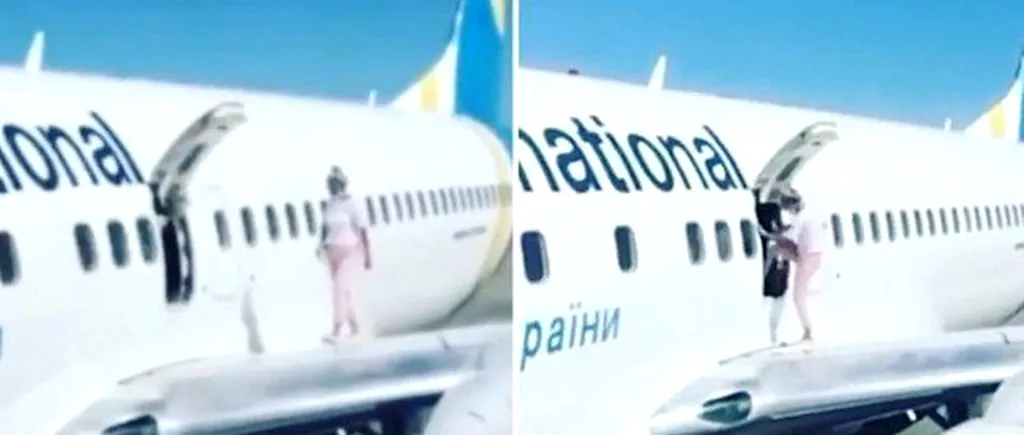 Un pasager a deschis ușa de urgență a unui avion și a început să meargă pe aripa aeronavei, pentru ”a lua o gură de aer proaspat”. Cum i-a pus în pericol pe cei din jur