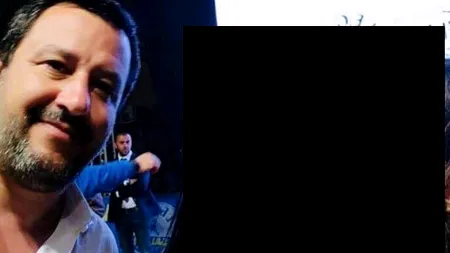 Două lesbiene s-au sărutat în fața vicepremierului italian Matteo Salvini, care încerca să-și facă un selfie cu fanii

