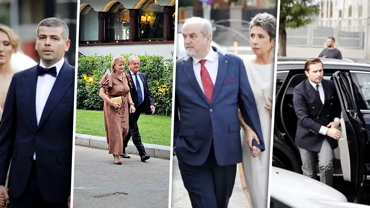 Alai de politicieni la nunta ministrului Finanțelor, Alexandru Nazare. Invitații au început să sosească