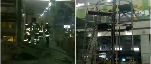 Incendiu la un mall din Arad. Zeci de persoane evacuate