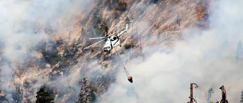 Un incendiu a izbucnit sâmbătă în Parcul Național Domogled - Valea Cernei, Caraș-Severin, într-o zonă inaccesibilă pompierilor. Intervenție elicopter