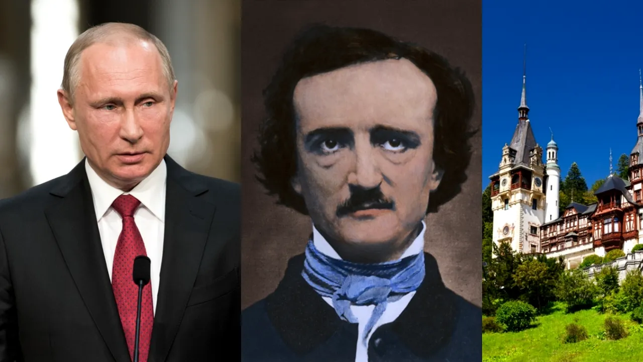 7 OCTOMBRIE, calendarul zilei: Vladimir Putin împlinește 72 de ani / Moare Edgar Allan Poe / Are loc inaugurarea Castelului Peleș