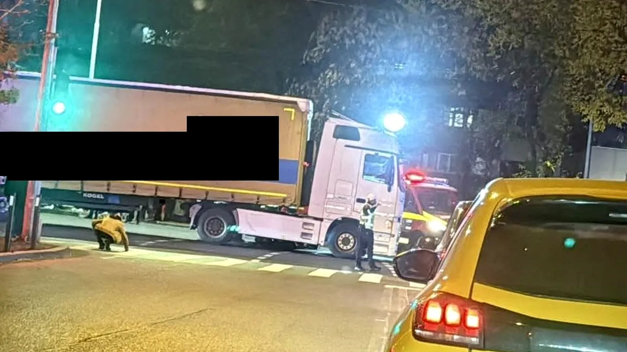 Accident MORTAL pe bulevardul Iuliu Maniu din Capitală. Un pieton a fost lovit de şoferul unui TIR, care se deplasa spre Autostrada 1