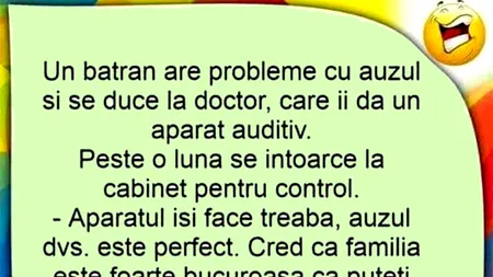 BANCUL ZILEI | Bătrânul și aparatul auditiv