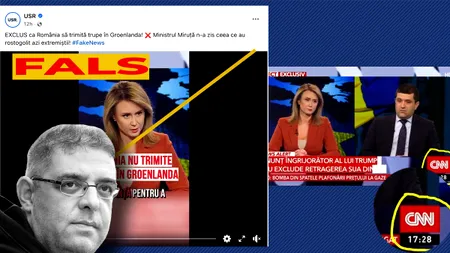 Patrick Andre de Hillerin: USR a falsificat înregistrarea unei emisiuni de la Antena 3 CNN pentru a demonstra că Radu Miruță nu a zis că putem trimite trupe în Groenlanda