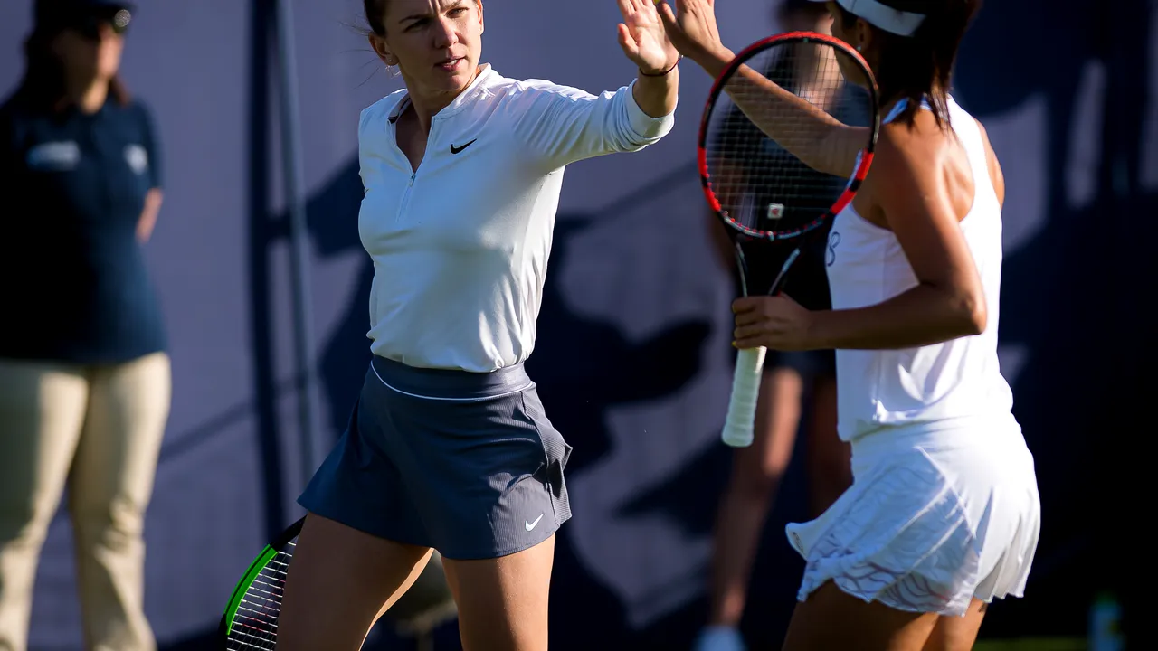Halep și Olaru, eliminate în semifinalele probei de dublu de la Eastbourne după un meci de infarct