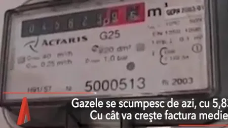 Gazele naturale SE SCUMPESC. Cum va arăta FACTURA unui apartament la iarnă