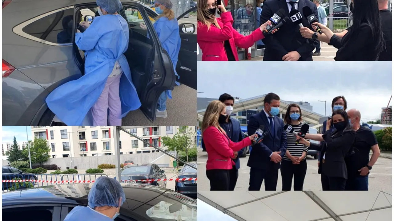 Al treilea centru drive-thru de vaccinare anti-COVID, în parcarea Plaza România