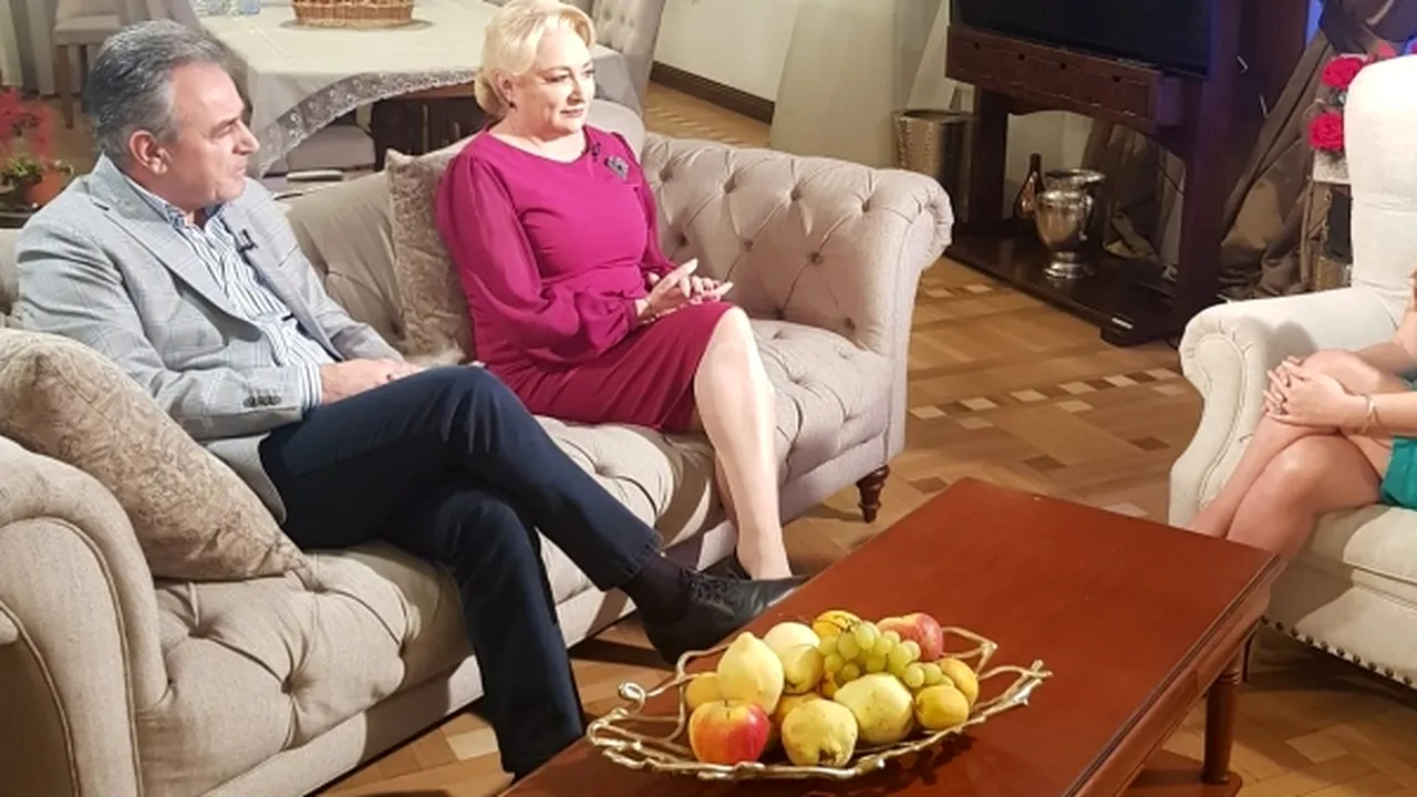 Cum arată casa lui Dăncilă. Candidata la președinție, interviu alături de soț: „Este un moment în care domnul o ia de mână...