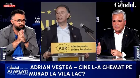 Adrian Veștea dezvăluie culisele întâlnirii cu Murad de la Vila Lac: Nu a fost niciun fel de încercare de rupere a AUR/Nu știu cine a organizat întâlnirea