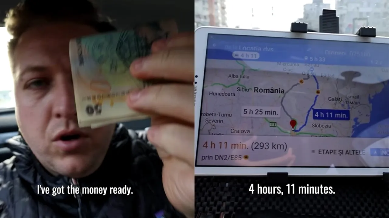 A negociat ca în piață! Câți lei a plătit acest turist englez pentru o cursă cu taxiul, din Bacău până la Aeroportul Otopeni