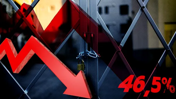 Economia românească se clatină. Numărul firmelor care au depus cereri pentru intrarea în insolvență a crescut cu 46,5% în luna noiembrie