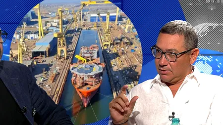 Victor Ponta: „Damen, când a venit să facă aceste corvete, a luat și șantierul de la Mangalia. Nu l-a cumpărat. S-au șters și datoriile”