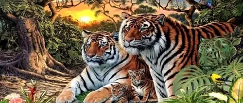 Test IQ | Câți tigri vezi în poza asta? Dacă îi găsești pe toți, ești cu adevărat un geniu
