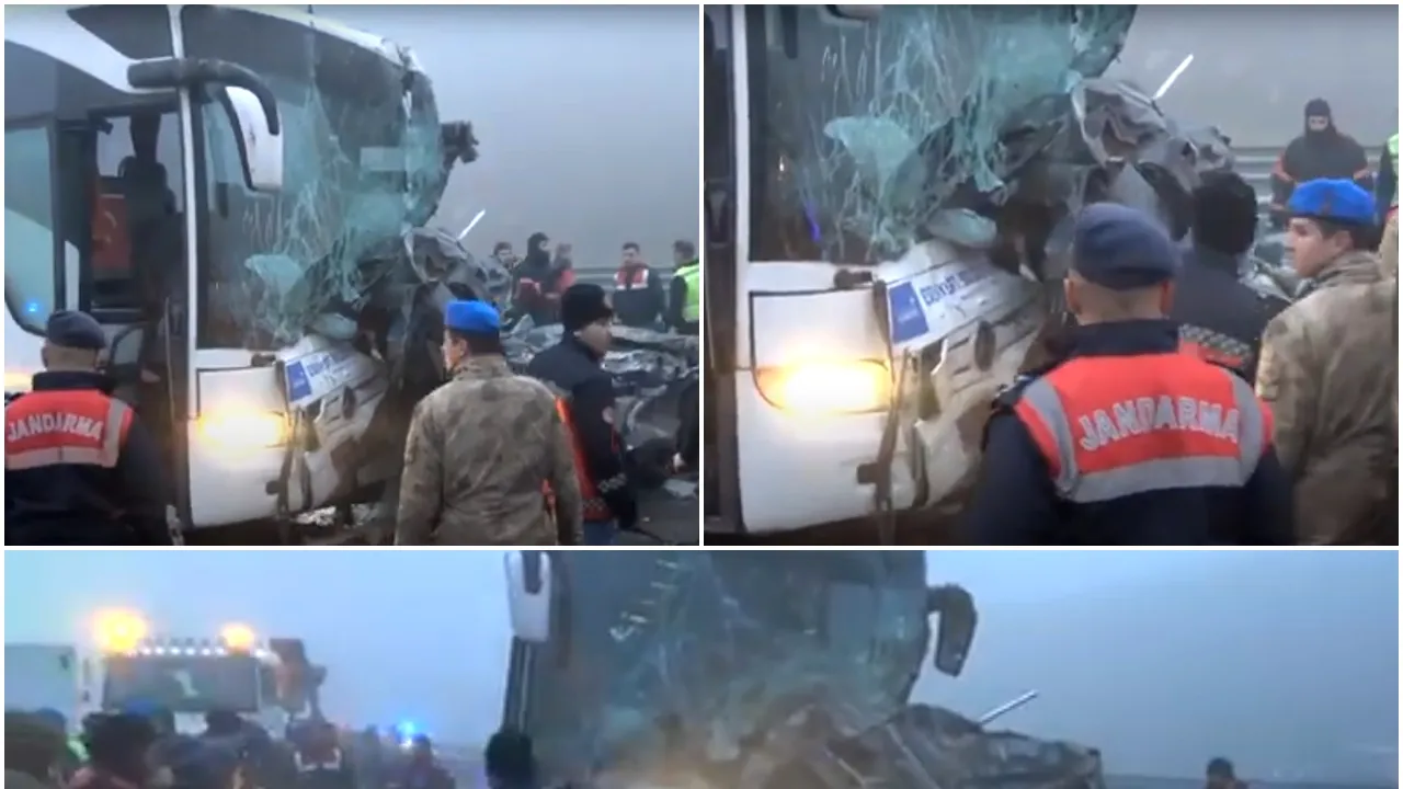 VIDEO | ACCIDENT cu 11 morți și peste 50 de răniți pe o autostradă din Turcia