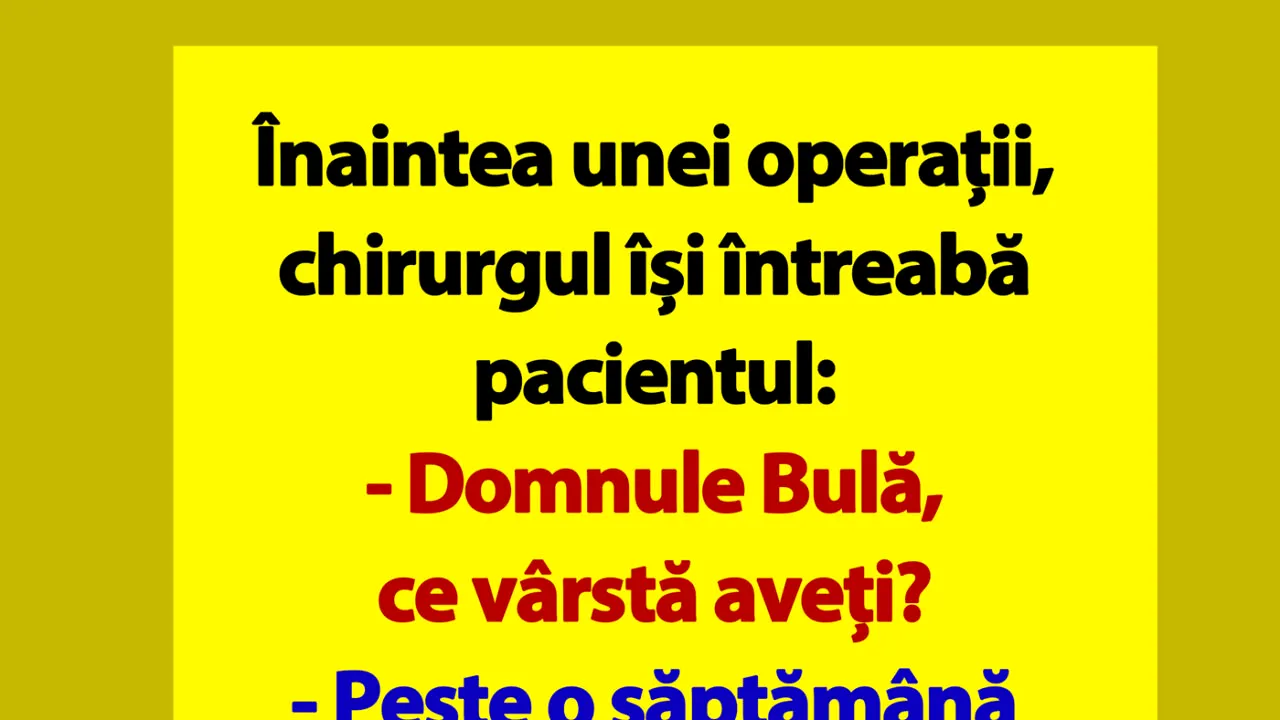 BANC | „Domnule Bulă, ce vârstă aveți?”